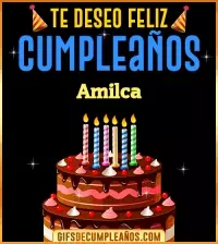GIF Te deseo Feliz Cumpleaños Amilca